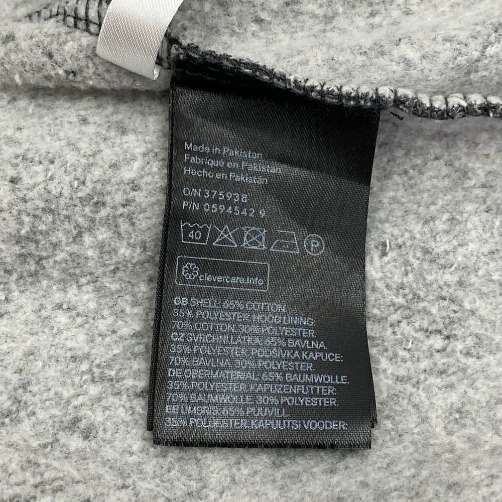 H&M Basics Gray Full Zip Hooded Sweatshirt 12-14y